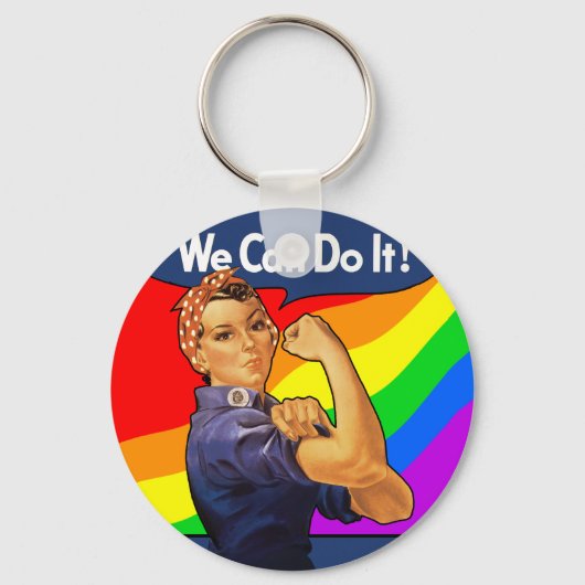 Rainbow Rosie Sleutelhanger (Voorkant)