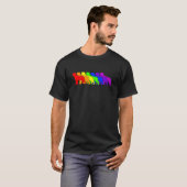 Rainbow Rottweiler T-shirt (Voorkant volledig)