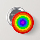 Rainbow Roundel Ronde Button 5,7 Cm (Voorkant /achterkant)