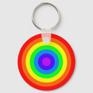 Rainbow Roundel Sleutelhanger