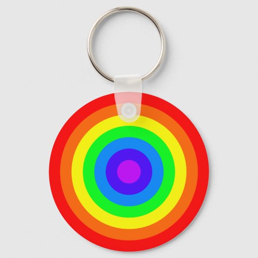 Rainbow Roundel Sleutelhanger (Voorkant)
