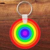 Rainbow Roundel Sleutelhanger (Voorkant)