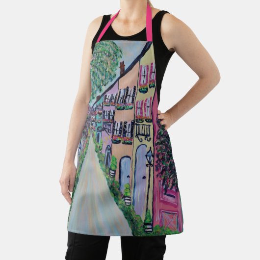 Rainbow Row Apron Schort (Insitu)