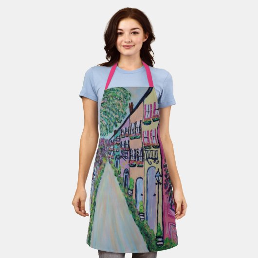 Rainbow Row Apron Schort (Gedragen)