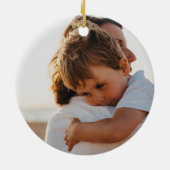 Rainbow Row Charleston Kerstmis Keramisch Ornament (Achterkant)