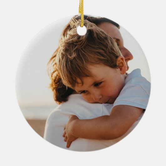 Rainbow Row Charleston Kerstmis Keramisch Ornament (Achterkant)