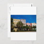 Rainbow Row Charleston, SC Briefkaart (Voorkant / Achterkant)
