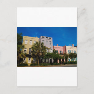 Rainbow Row Charleston, SC Briefkaart