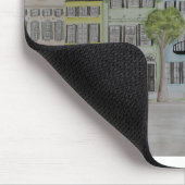 Rainbow Row Charleston SC Waterverf Muismat (Hoek)