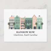 Rainbow Row Charleston South Carolina Briefkaart (Voorkant)