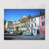 Rainbow Row, Charleston South Carolina Briefkaart (Voorkant)
