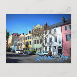 Rainbow Row, Charleston South Carolina Briefkaart