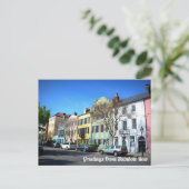 Rainbow Row, Charleston South Carolina Briefkaart (Staand voorkant)