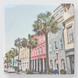 Rainbow Row, Charleston Stenen Onderzetter