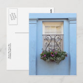 Rainbow Row Flower Box, Charleston, S.C. Briefkaart (Voorkant / Achterkant)