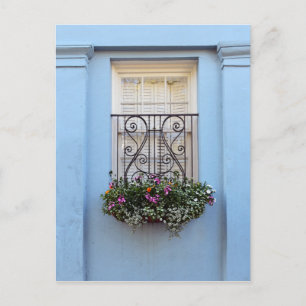 Rainbow Row Flower Box, Charleston, S.C. Briefkaart