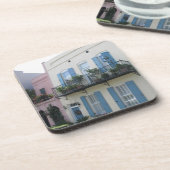 Rainbow Row Houses, Charleston SC Cork Onderzetter (Linkerzijde)