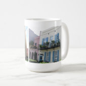 Rainbow Row Houses, Charleston SC Mok (Voorkant rechts)