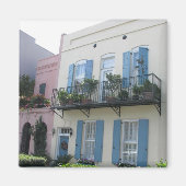 Rainbow Row Huizen, Charleston SC Magnet (Voorkant)