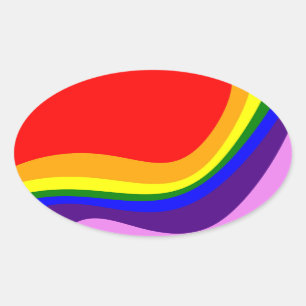 Rainbow Roy G Biv Ovale Sticker