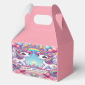 Rainbow Royalty Unicorns Bedankdoosjes (Achterkant)