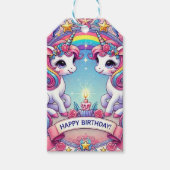 Rainbow Royalty Unicorns Cadeaulabel (Voorkant)