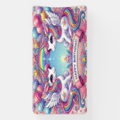 Rainbow Royalty Unicorns Spandoek (Verticaal)