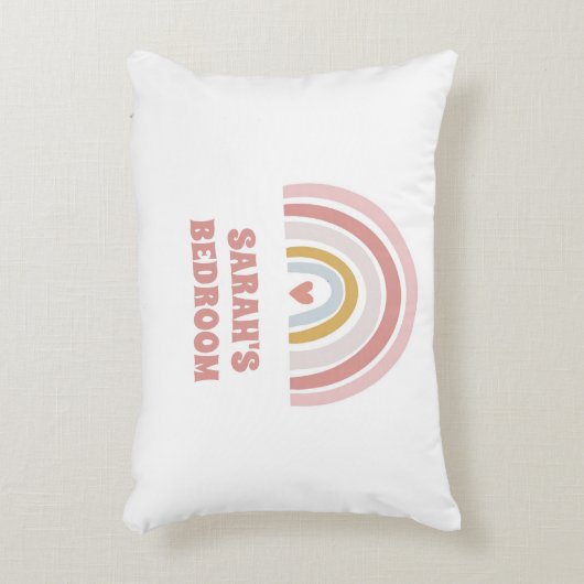 RAINBOW roze KUSSEN NAAR AANGEPASTE TEKST (Voorkant(Verticaal))