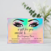 Rainbow roze met certificaat voor bedrijfscadeau (Staand voorkant)