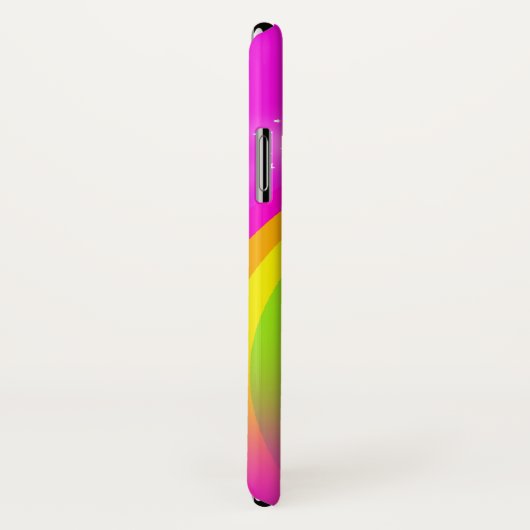 Rainbow roze naam meisjes iphone case (Achterkant / rechts)