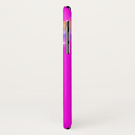 Rainbow roze naam meisjes iphone case (Achterkant/links)