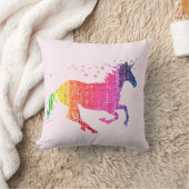 Rainbow Roze Unicorn Kussen (Deken)