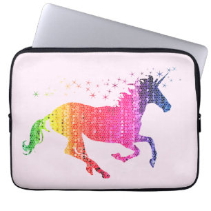 Rainbow Roze Unicorn Laptop Sleeve