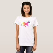 Rainbow Roze Unicorn T-shirt (Voorkant volledig)