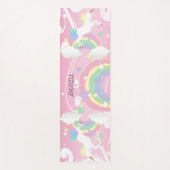 Rainbow Roze Unicorn Yogamat (Voorkant)