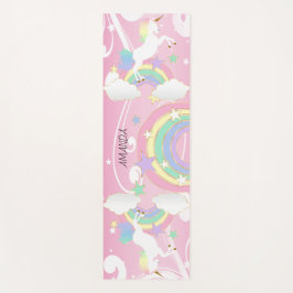 Rainbow Roze Unicorn Yogamat
