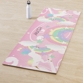 Rainbow Roze Unicorn Yogamat