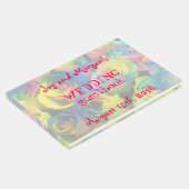 Rainbow Rozen bruiloft gastenboek (Hoek)