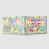 Rainbow Rozen bruiloft gastenboek (Volledig)