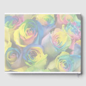Rainbow Rozen bruiloft gastenboek (Achterkant)