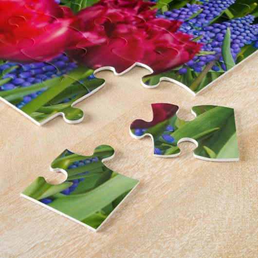 Rainbow rozen foto puzzel legpuzzel (Zijkant)