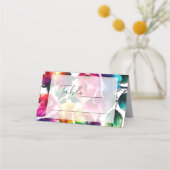 Rainbow Rozen Trouwtafel Zitplaatsen Plaatskaartje (Achterkant)