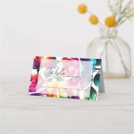 Rainbow Rozen Trouwtafel Zitplaatsen Plaatskaartje