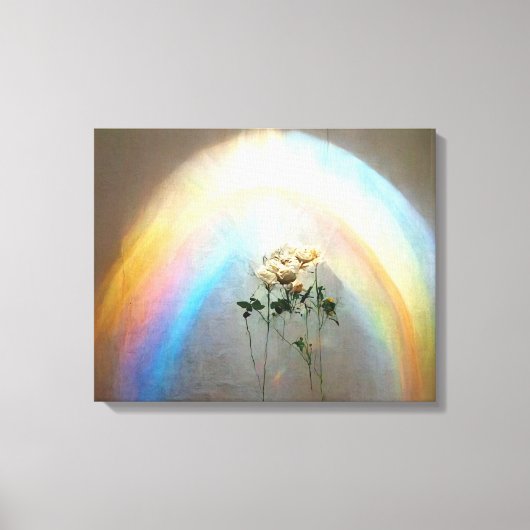 Rainbow-Rozen van Heaven By Lindsey Roos Putnam Canvas Afdruk (Voorkant)