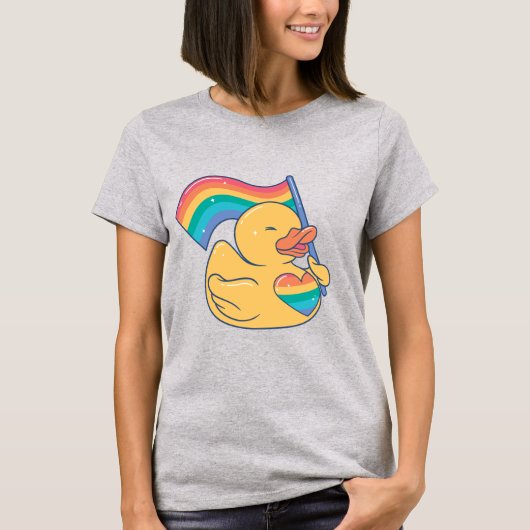 Rainbow Rubber Duck T-shirt (Voorkant)