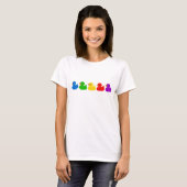 Rainbow Rubber Ducks T-shirt (Voorkant volledig)