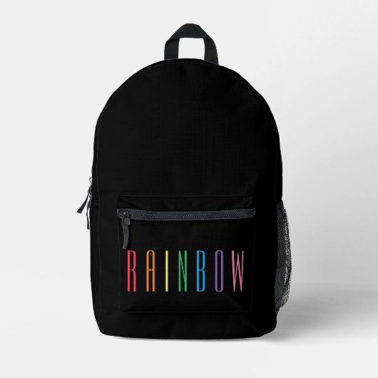 RAINBOW rugzak / zwart (Voorkant)