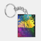 Rainbow Rural Landscape Sleutelhanger (Voorkant Links)