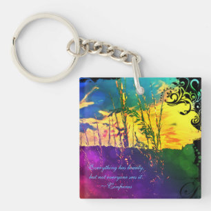 Rainbow Rural Landscape Sleutelhanger