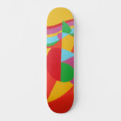 Rainbow Rush Abstract Skateboard (Voorkant)